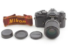  NEAR MINT w/ Strap Nikon FM Black SLR  Zoom-Nikkor 43-86mm f3.5 Lens JAPAN