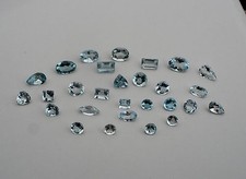 Aquamarine gem mix loose parcel over 5 carats