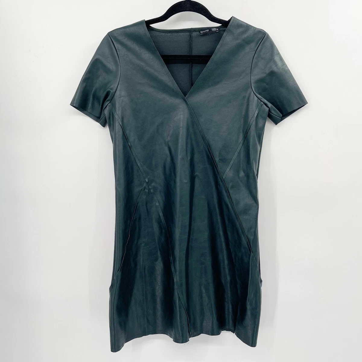 Zara Faux Leather Short Sleeve Dresses for Women for sale | eBay