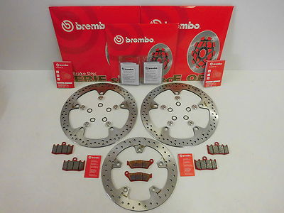 Brembo Bremsscheiben vorne + hinten + Floater Bremsbeläge BMW R 1200 S 2006-2007