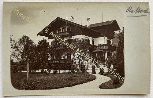 orig. Photo postcard Rottach Egern Tegernsee Miesbach around 1910 villa house