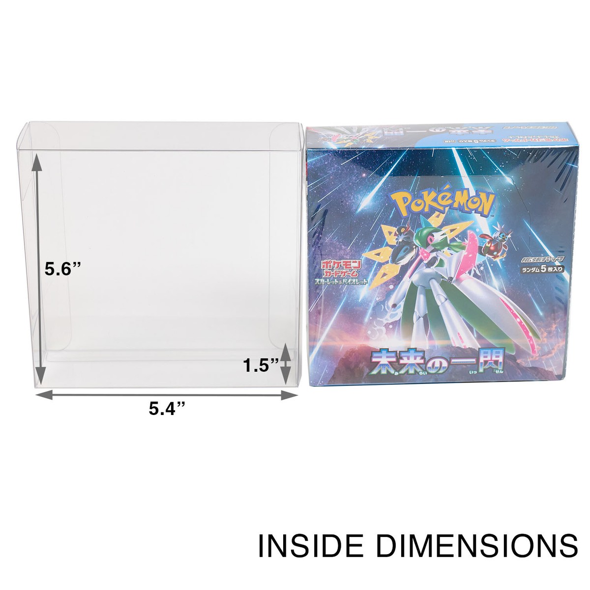 Protector Case for Pokemon Japanese Booster Ex Box  UV & Scratch-Resistant