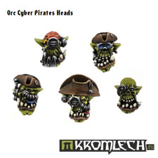 Kromlech Orc Cyber Pirates Heads New