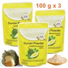Durian Powder Monthong Organic 100% Dessert Bakery Cake Bingsu Smoothie 100 g x3