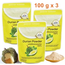 Durian Powder Monthong Organic 100% Dessert Bakery Cake Bingsu Smoothie 100 g x3