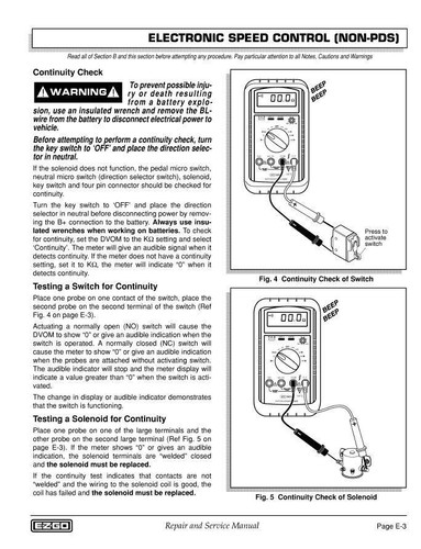OEM EZGO TXT 2001-2009 36V TECHNICIANS WORKSHOP REPAIR MANUAL (228 PAGES) - Picture 3 of 6