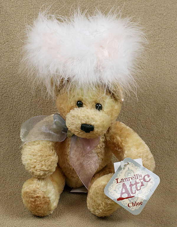MTY LAURELL'S ATTIC CHLOE TEDDY BEAR PLUSH STUFFED ANIMAL TOY MARIBOU ...