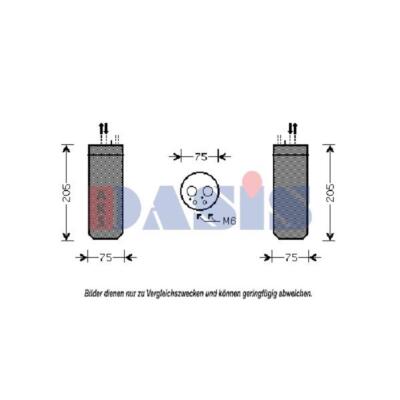 AKS DASIS Trockner Klimaanlage Aluminium für Audi A4 8EC B7 8E2 B6 8E5 800314N