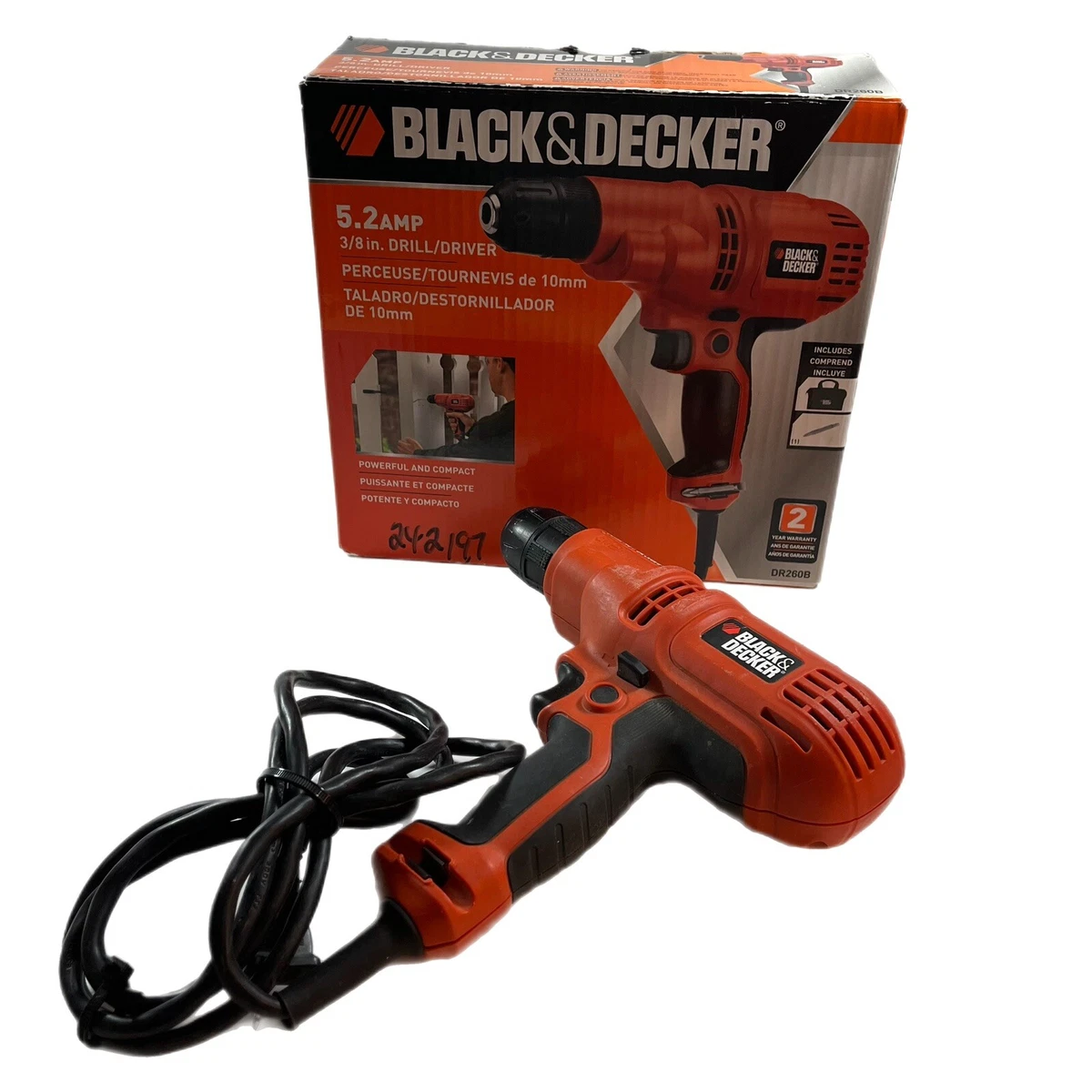 BLACK & DECKER 5.2-Amp 3/8-in Corded Drill at