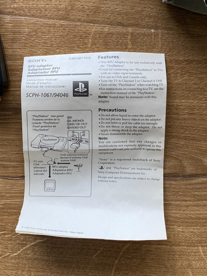 Sony Playstation RFU Adapter in Box Excellent | eBay