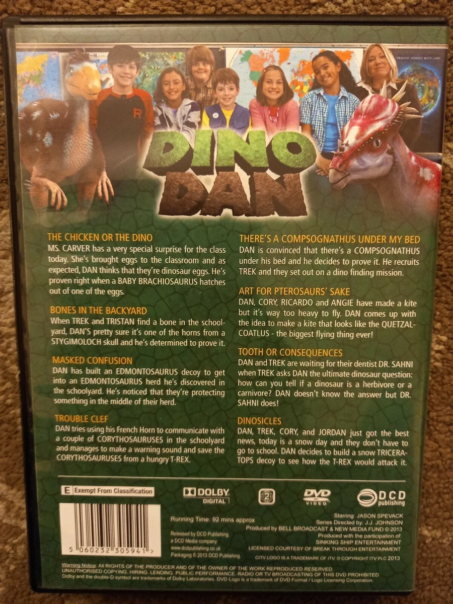 DINO DAN DVD 8 EPISODES CITV KIDS | eBay