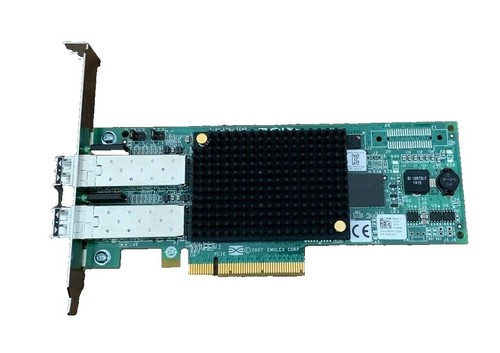 DELL 0C856M EMULEX LPE12002 8GB Double Port Pcie Fibre Channel Avec 2x Gbic EUR 17,44 - FR