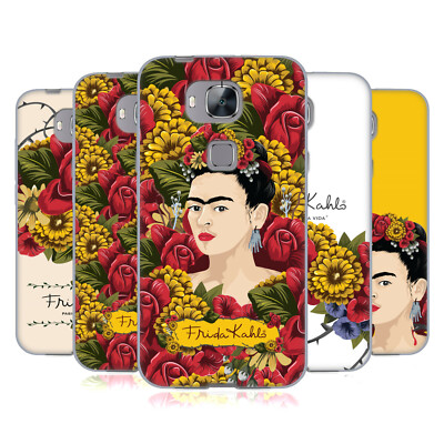 OFFICIAL FRIDA KAHLO RED FLORALS SOFT GEL CASE FOR HUAWEI PHONES 2