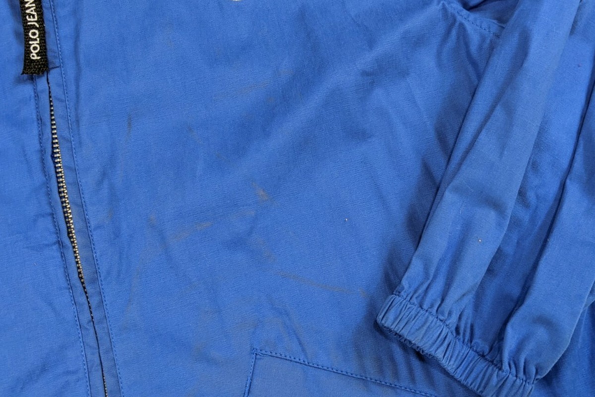 Vintage Polo Jeans Co. Ralph Lauren 67 Jacket Blue Cotton Full Zip