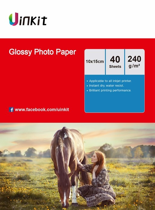 4x6 Glossy Inkjet Photo Paper A6 102x152mm 6x4 230 240Gsm - 160 Sheets Uinkit
