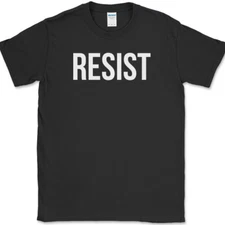 Resist T-Shirt Riot Anti Government Political USA America Anarchy Tee