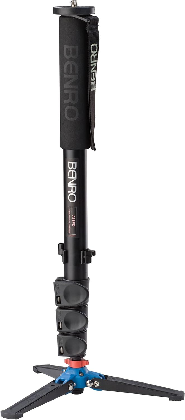 Lightweight Aluminum 3-Series Flip-Lock Monopod with 3-Foot Adjustable Base A38FD