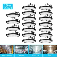 20Pack 300W LED UFO High Bay Light Warehouse Factory Commercial Industrial Light