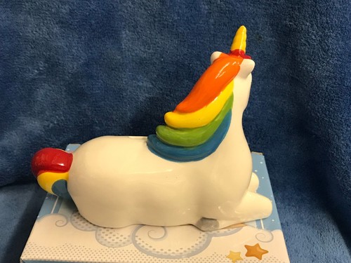 Rainbow Unicorn Ceramic Money Box - Picture 6 of 12