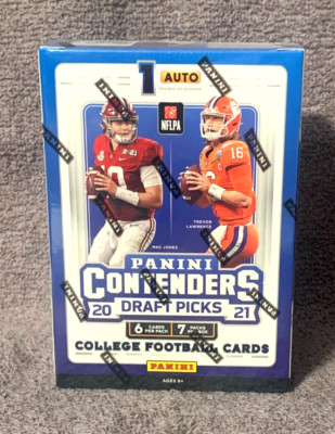 NFL FOOTBALL-2021 Panini Contenders Draft Pick-NEW/SEALED- Blaster Box-Autograph