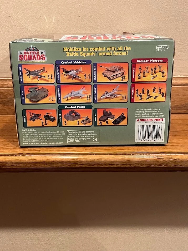 New Sealed 1997 Galoob Battle Squads Focke-Wulf 190 with Mini Pilot & Mechanic - Image 4 of 4