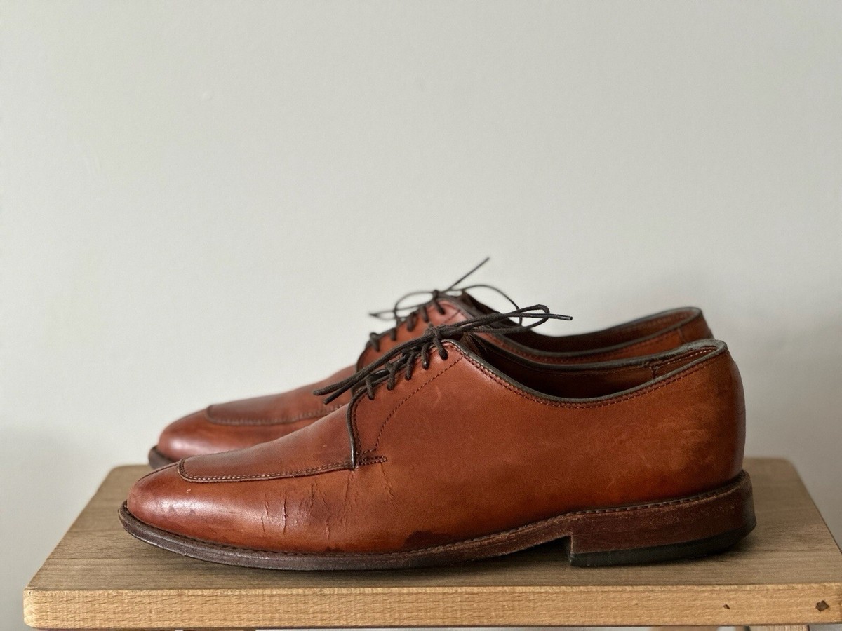 Allen Edmonds Delray Leather Shoes, Size 8 US, Brown Split-Toe Derby Blucher Allen Edmonds Men main image 3
