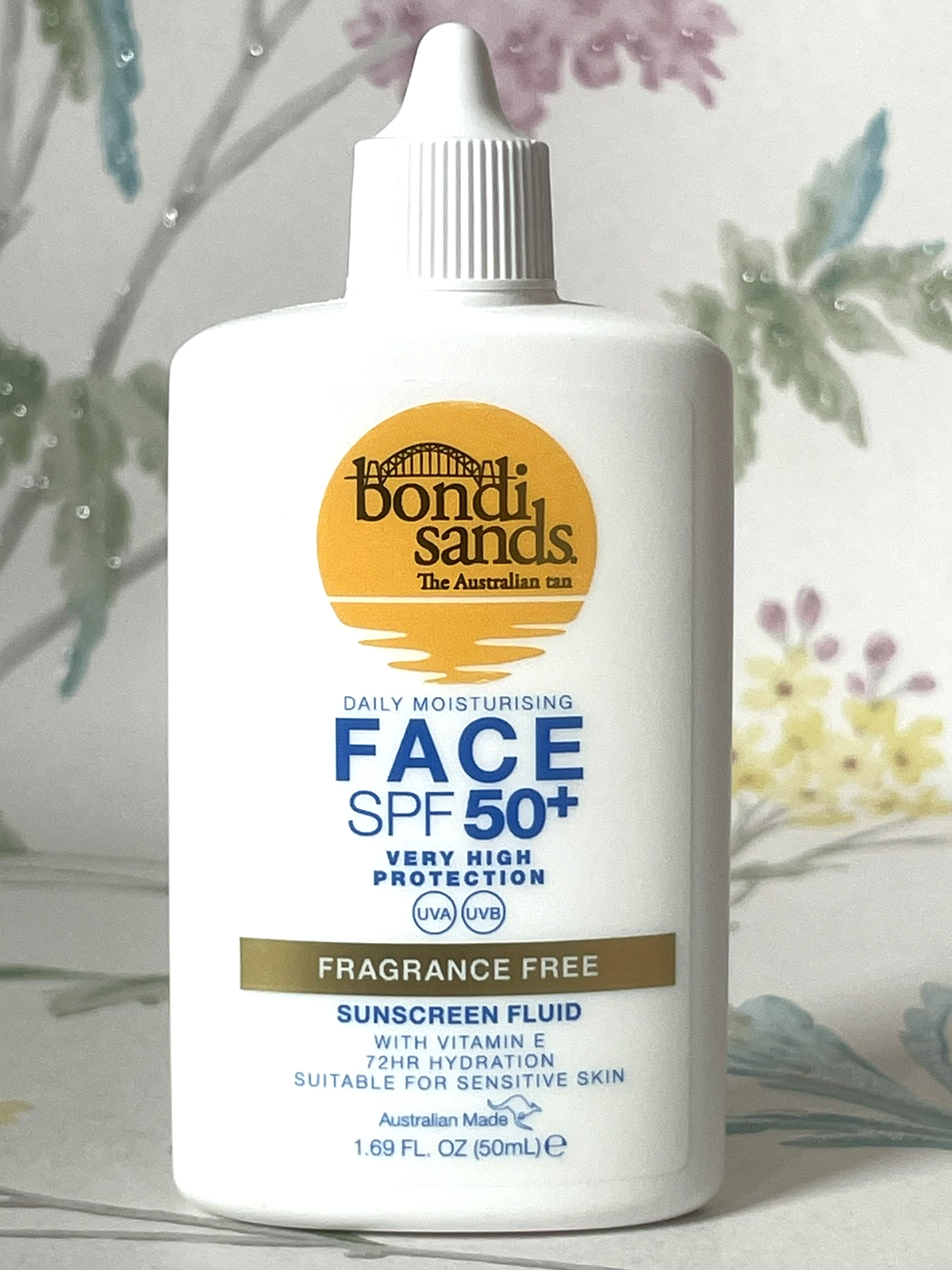 Bondi Sands Face SPF 50 Sunscreen Fluid Fragrance Free Sensitive Skin 50ml