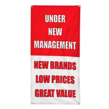 Vertical Vinyl Banner Multiple Sizes Business Weatherproof Industrial Yard Signs