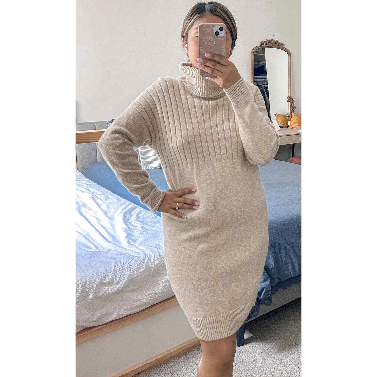 Madewell Turtleneck Wool Sweater Dress eBay