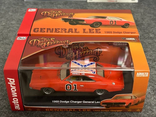 Dodge Charger General Lee Red Dukes of Hazzard 01 Warner Auto World 1/43 1969 - Imagen 9 de 10