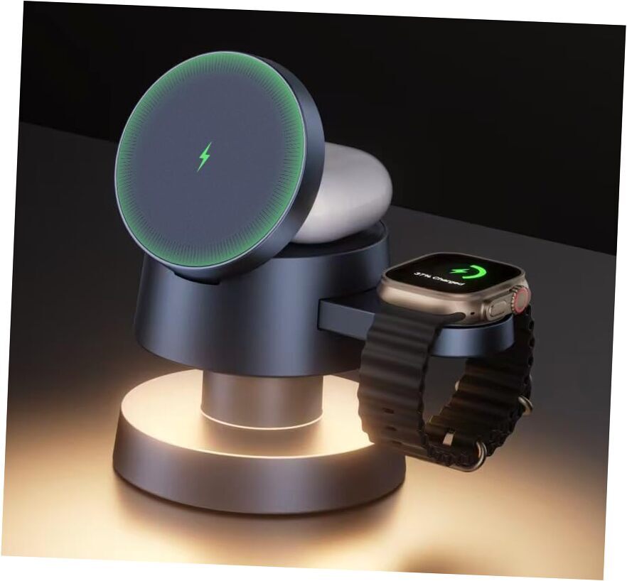 for iPhone 16 Pro Max 4 in 1 Without Power Adapter 4 in 1 with Night Lamp