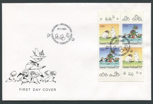 Finland W20 FDC 1994 - Children Literature T Jansson - Illustrations
