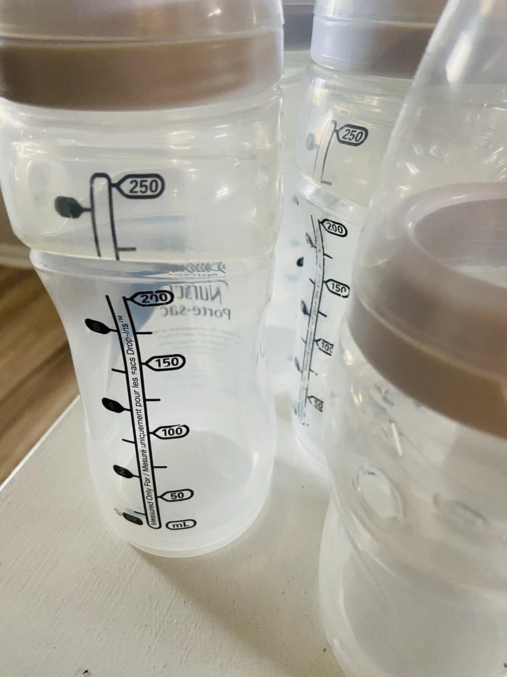 Lot of 6 Playtex Nurser Drop In Bottles W/ Lids, 4oz (2), 8 Oz (4) Bottles* - Image 4 of 4