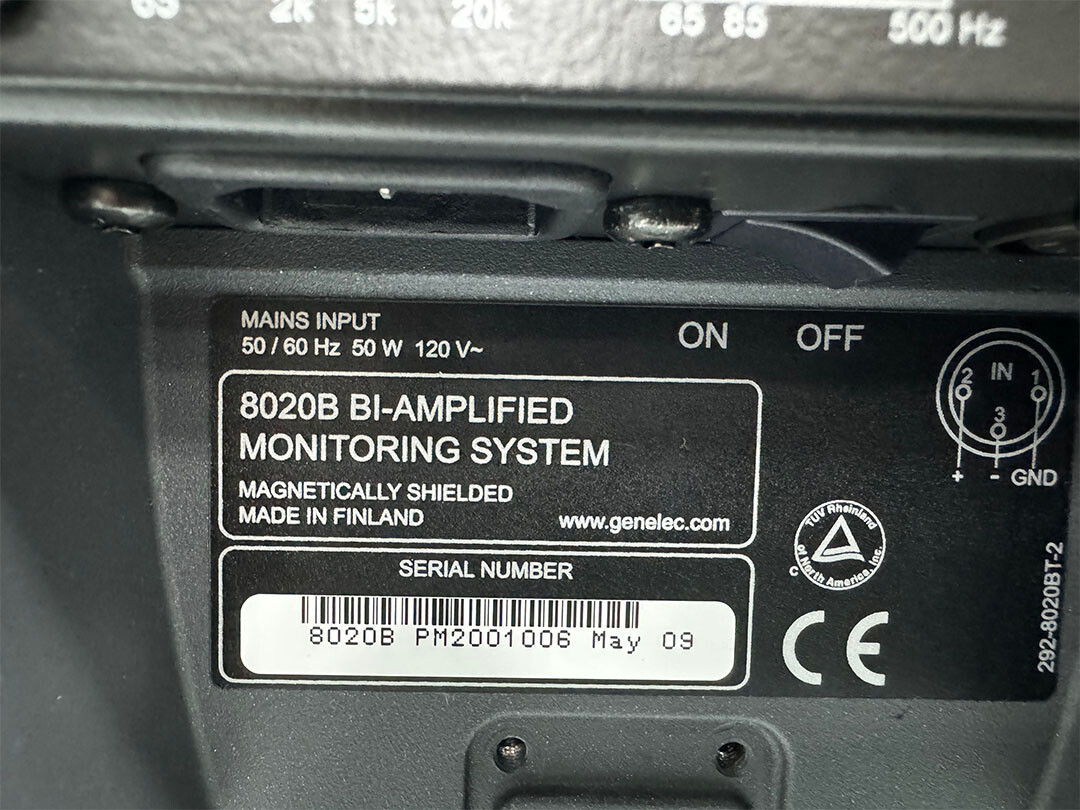 Genelec 8020B BI-AMPLIFIED MONITORING SYSTEM 120V mains pair | eBay