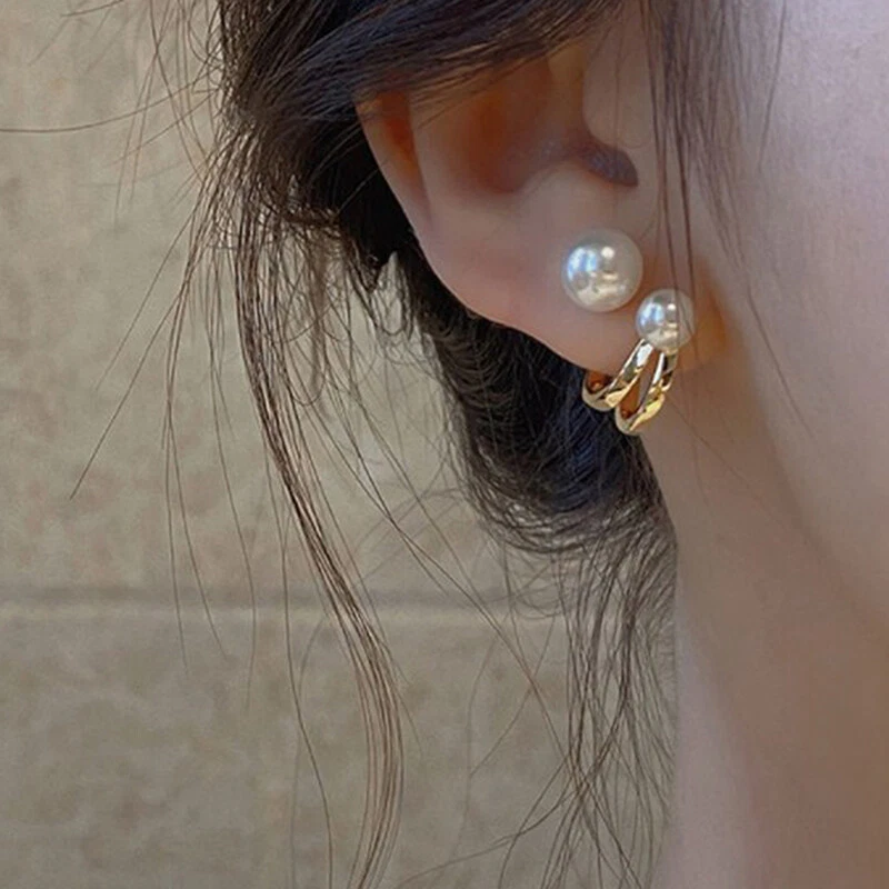 Pearl ball drop on sale earrings
