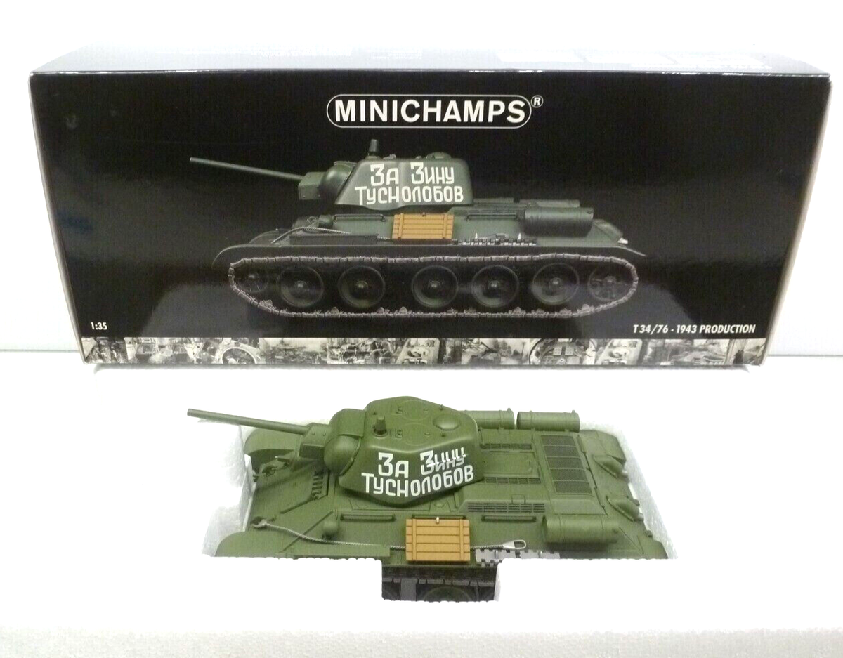 Rare Minichamps 036512 Soviet T34/76 of 1943 Production in 1:35  