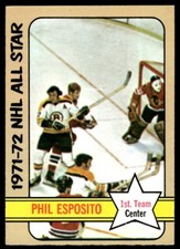 1972-73 Topps Hockey Card Phil Esposito HOF EX + Boston Bruins #124