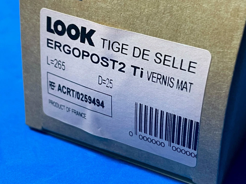 Seatpost reggisella carbon 25 mm LOOK Ergopost 2 Ti 265mm Nuovo New In Box nos - Immagine 4 di 4