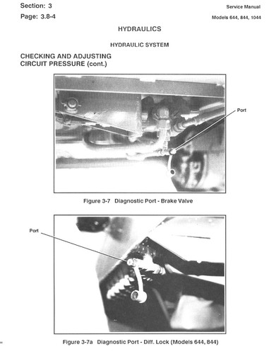644 844 1044 1997 Forklift Workshop Manual Fits LULL 644 844 1044 - PAPER MANUAL - Picture 5 of 24