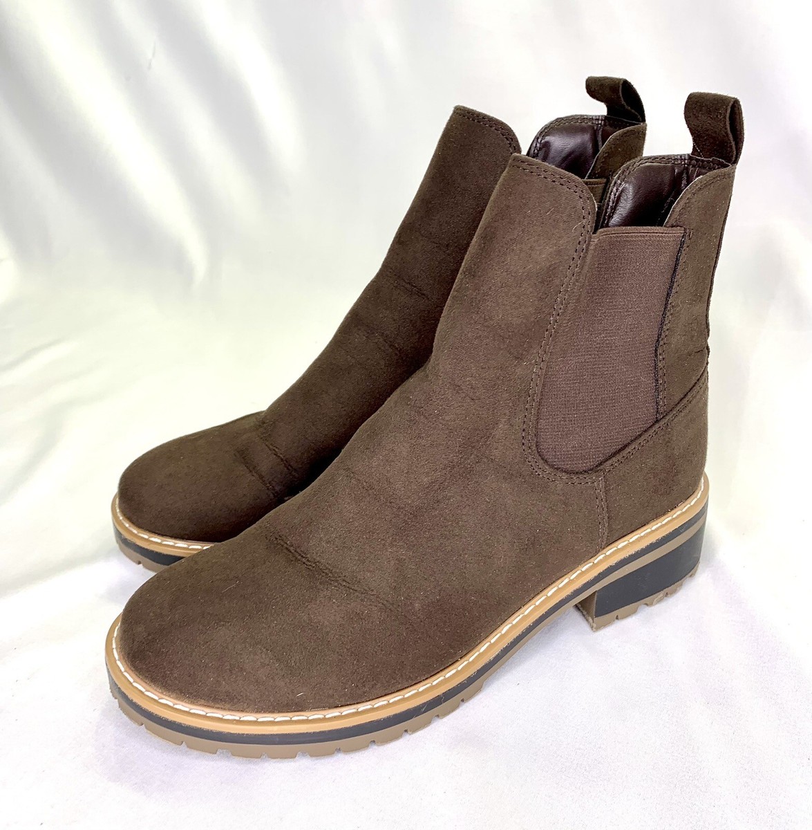Kensie Klassen Chelsea Boot Brown Womens Size 7.5 | eBay