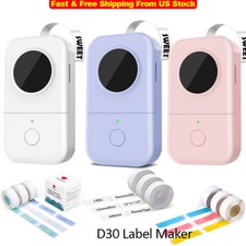 Phomemo D30 Label Maker Machine Portable Bluetooth Mini Thermal Label Printer