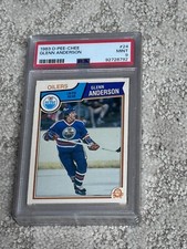 1983 O-PEE-CHEE OPC HOCKEY CARD PSA 9 HOF GLENN ANDERSON EDMONTON OILERS