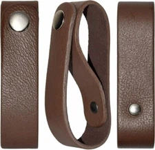 Genuine Leather Brown Whip Holster, Handmade Bull Whips Holder for Horse Riding