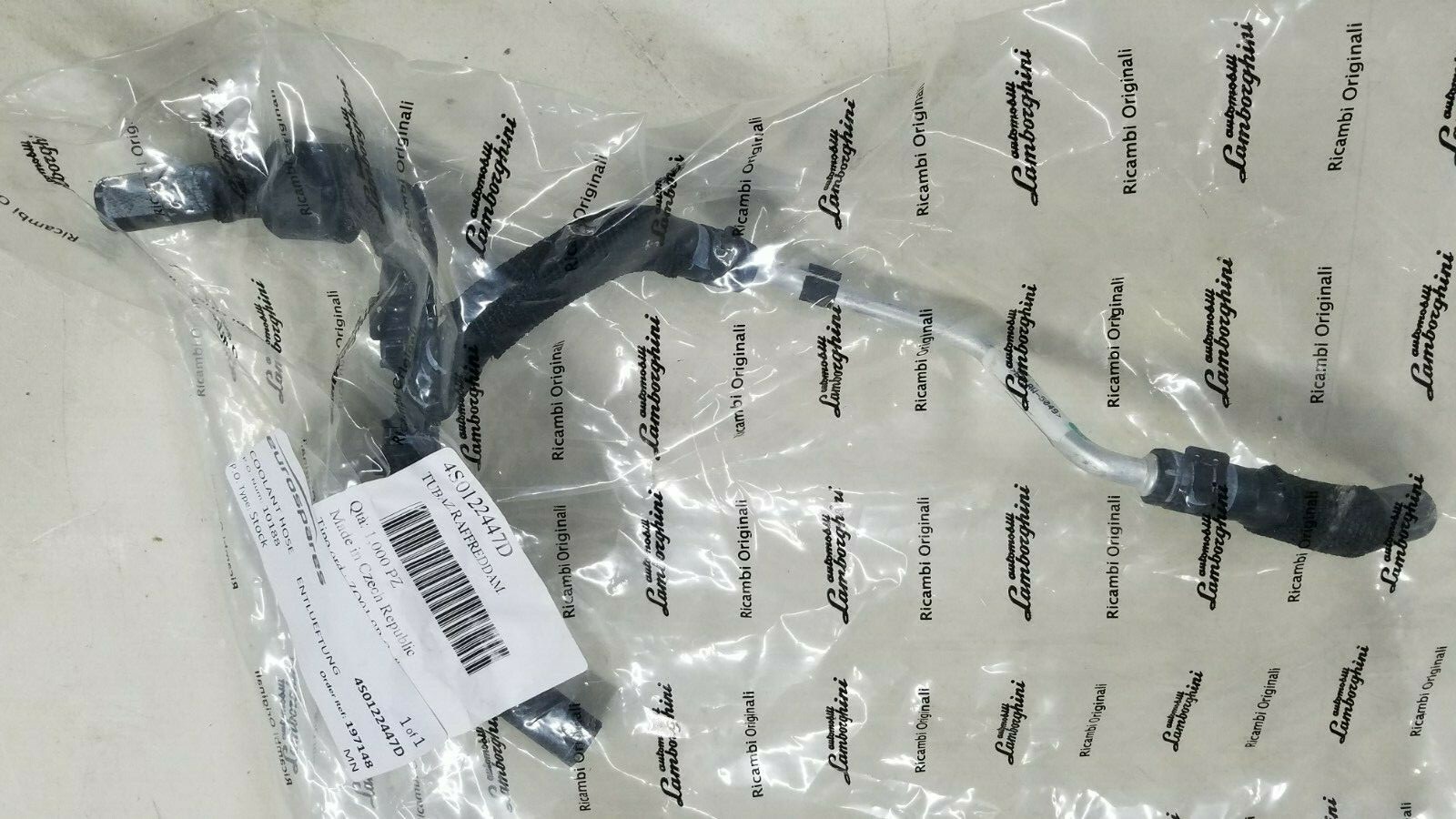 Lamborghini Huracan Coolant Hose  4S0122447D  NEW  