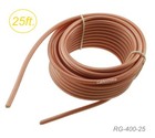 25ft RG400 Podwójnie ekranowany luzem 50 Ohm Wysokotemperaturowy kabel koncentryczny, RG-400-25