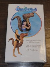 PoolCandy T-Rex Dino Ride On Inflatable Pool Noodle Brown 6+ Up To 200lbs  New