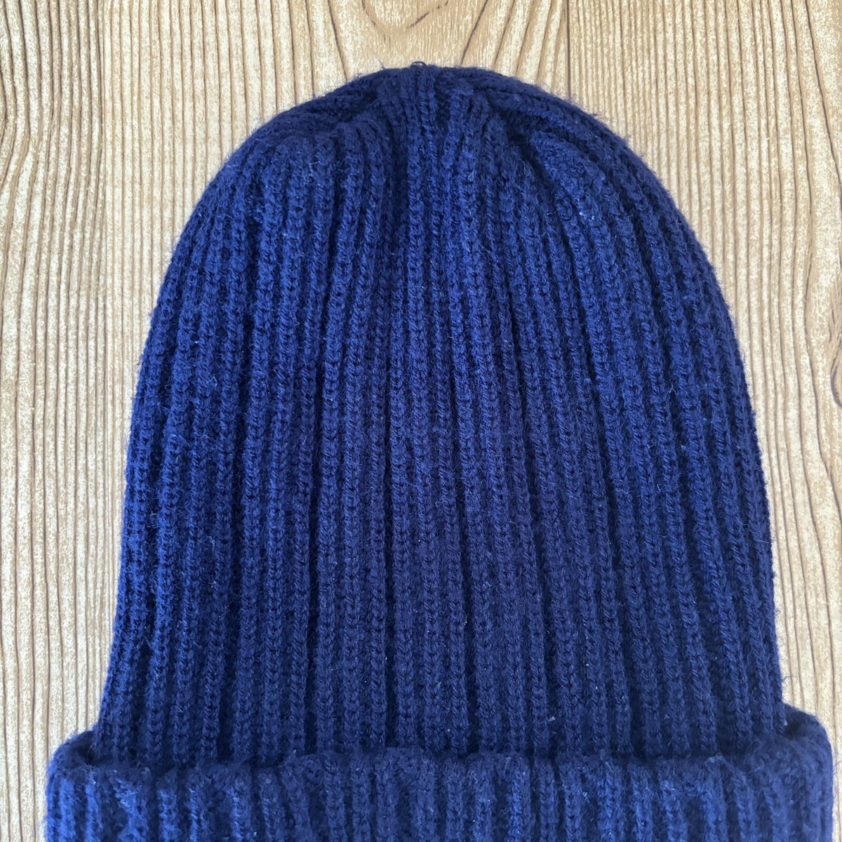 Vintage Y2K FUBU Beanie One Size Big FB Logo Dark Navy Blue