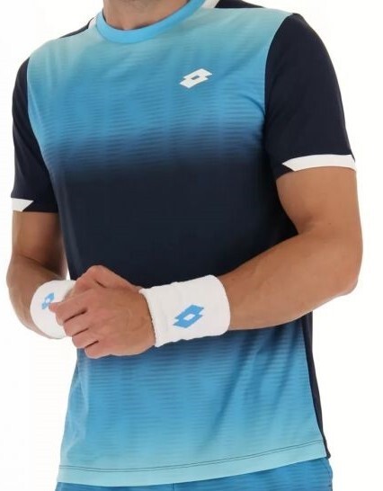 L】SFC LOTTO GAME SHIRTS2 （BLACK X NAVY） Lotto Top IV Tee 2 Mens