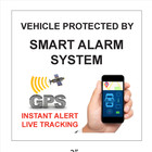 Vehicle Smart Car Alarm System + GPS Theft Warning Stickers / 2 Pack + FREE Ship