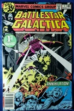 Battlestar Galactica, Marvel Comic, Newsstand, VG, 1979, Annihilation, 1st 